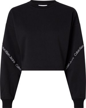 Calvin Klein Jeans Sweatshirt mit Logo-Tape Applikationen