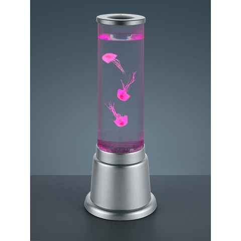 TRIO Leuchten LED Tischleuchte Jelly, Farbwechsel, LED fest integriert, Wassersäule mit Deko Quallen, Dekoleuchte, RGB-Farbwechsler