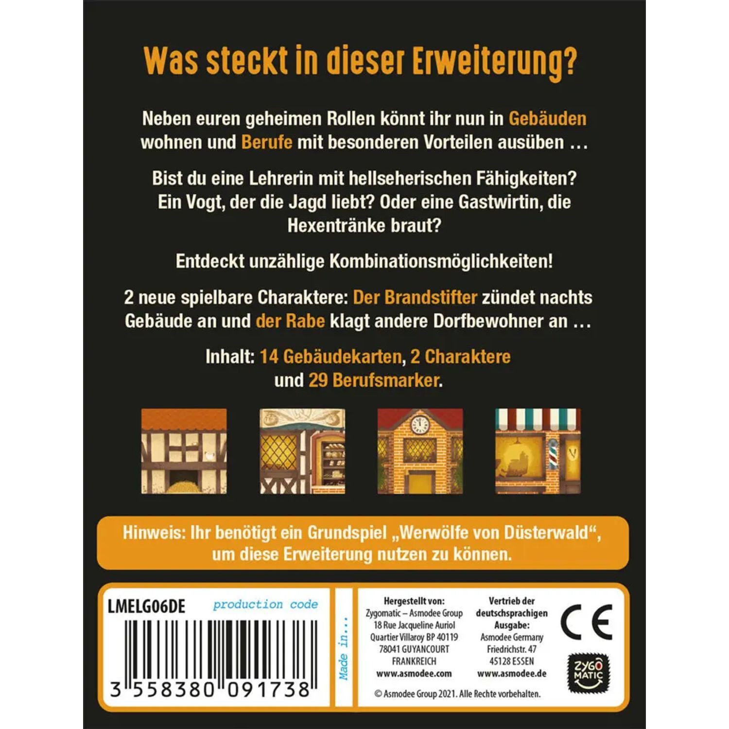 Zygomatic Spiel Werwölfe - Die Gemeinde (Spiel-Zubehör)