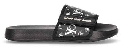 Calvin Klein Jeans Badepantolette mit Klettriemchen