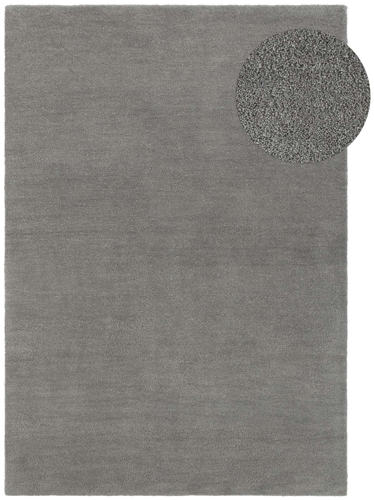 TaraCarpet Wollteppich TaraCarpet Gabbeh Georgia Teppich aus reiner Schurwolle handgearbeite, rechteckig, Höhe: 18 mm, Wollteppich Gabbeh Georgia grau Wohnzimme – Bild 2 von 5