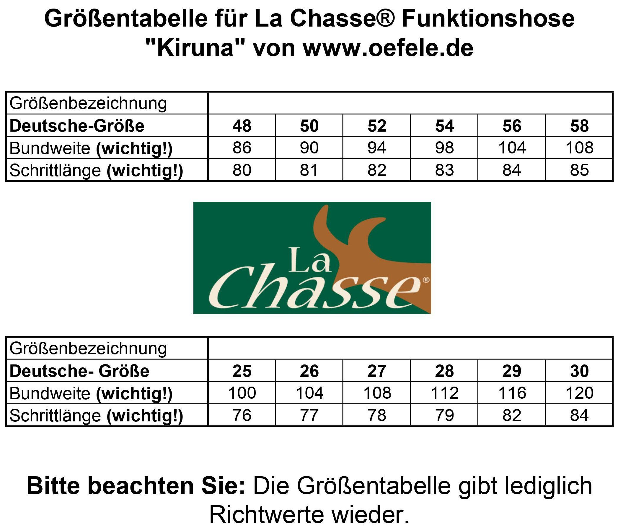 La Chasse® braun/schwarz Jagdhose Herren Jägerhose Outdoorhose Stretch-Funktionshose "Kiruna"