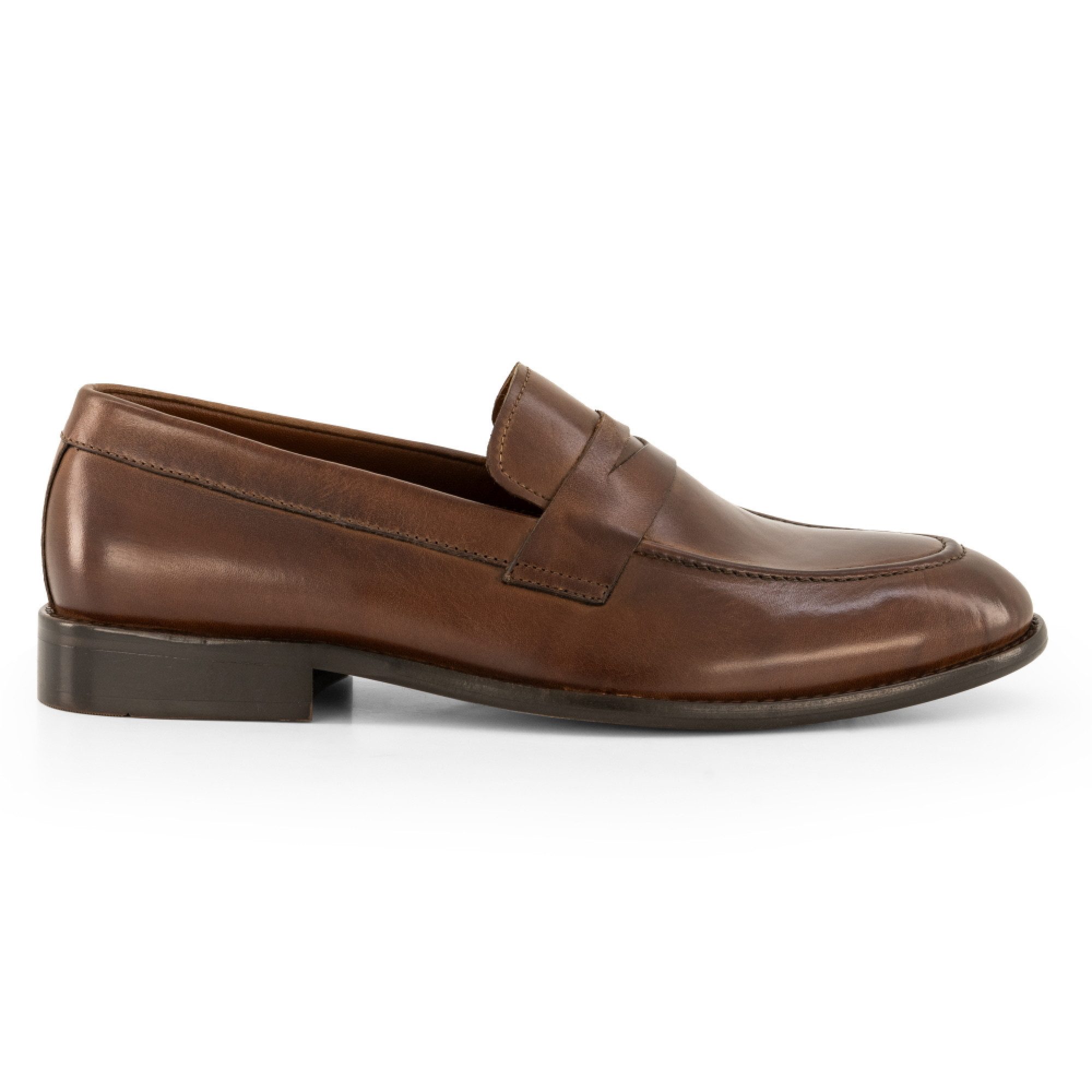 Prime Shoes Prime Shoes NIKO Herren Loafer Glattleder Crust-Brown Loafer