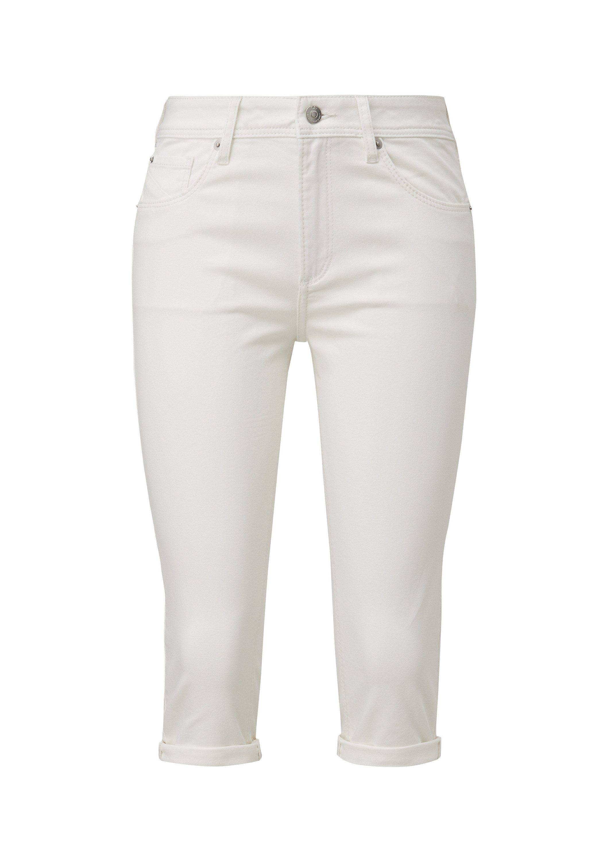 QS Jeansshorts Jeans-Hose CATIE Denim-Capri / Slim Fit / Mid Rise / Slim Le günstig online kaufen