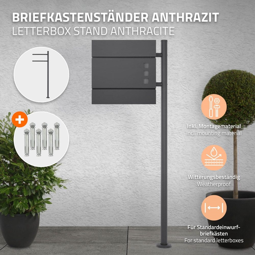 ML-DESIGN Briefkastenständer Standfuß aus Edelstahl für günstig online kaufen