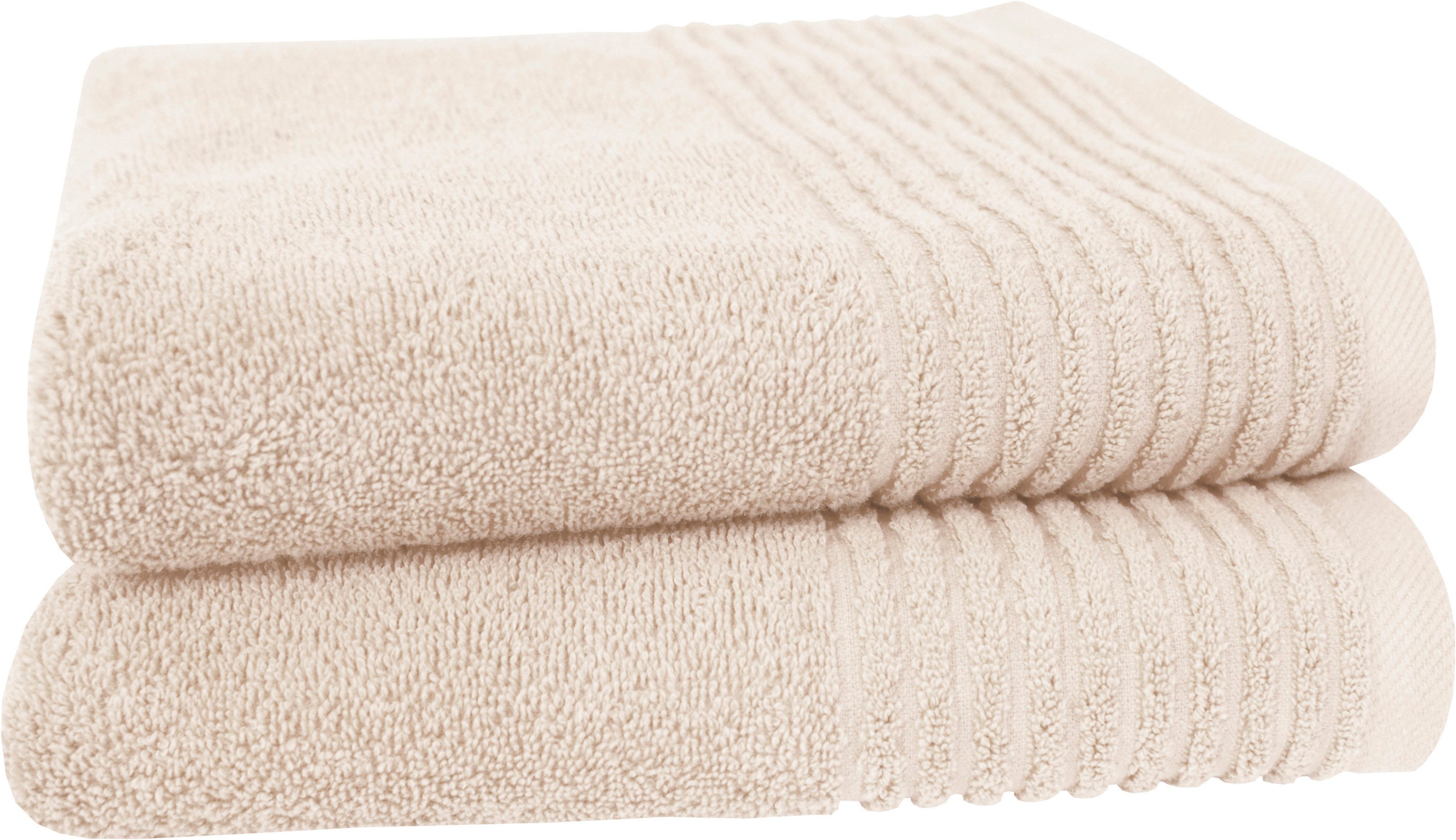 Dyckhoff Handtücher Handtuch-Set BRILLANT 2-tlg., Baumwolle, 50x100 cm, Frottier (2-St), Baumwolle