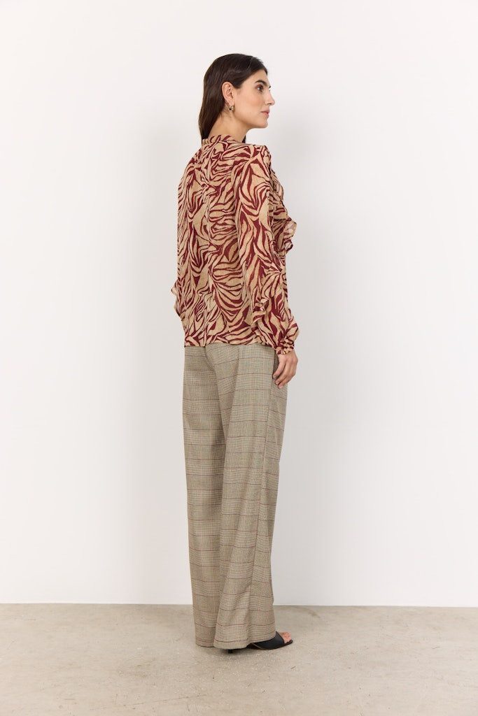 soyaconcept Langarmbluse SC-VALBORG 1 RED COMBI günstig online kaufen