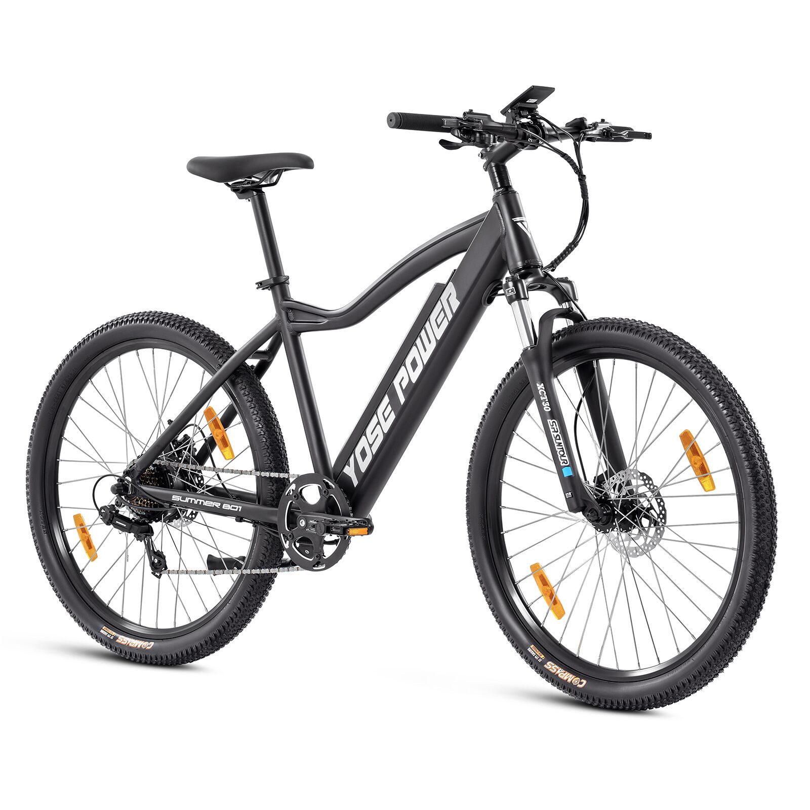 YOSE POWER E-Bike 27,5 Zoll E-Mountainbike E-MTB & 36V 13Ah Akku, Drehmoment Sensor, 7 Gang Shimano Shimano,RD-TY200 Schaltwerk, Heckmotor, 480 Wh