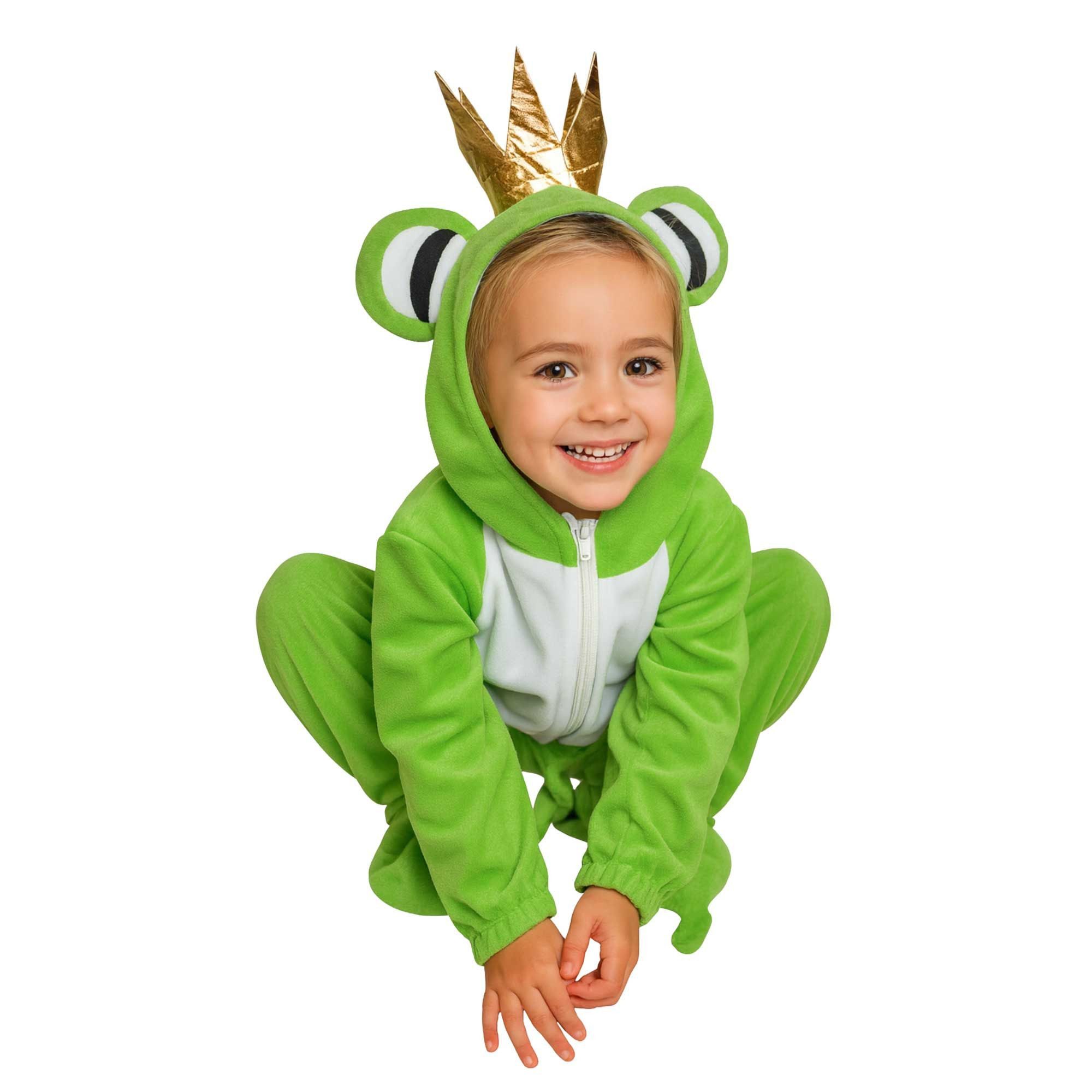 Seruna Kostüm Frosch-König Kostüm-e, Sy12, Kind-er, Fasching Karneval - Größe: 80-86