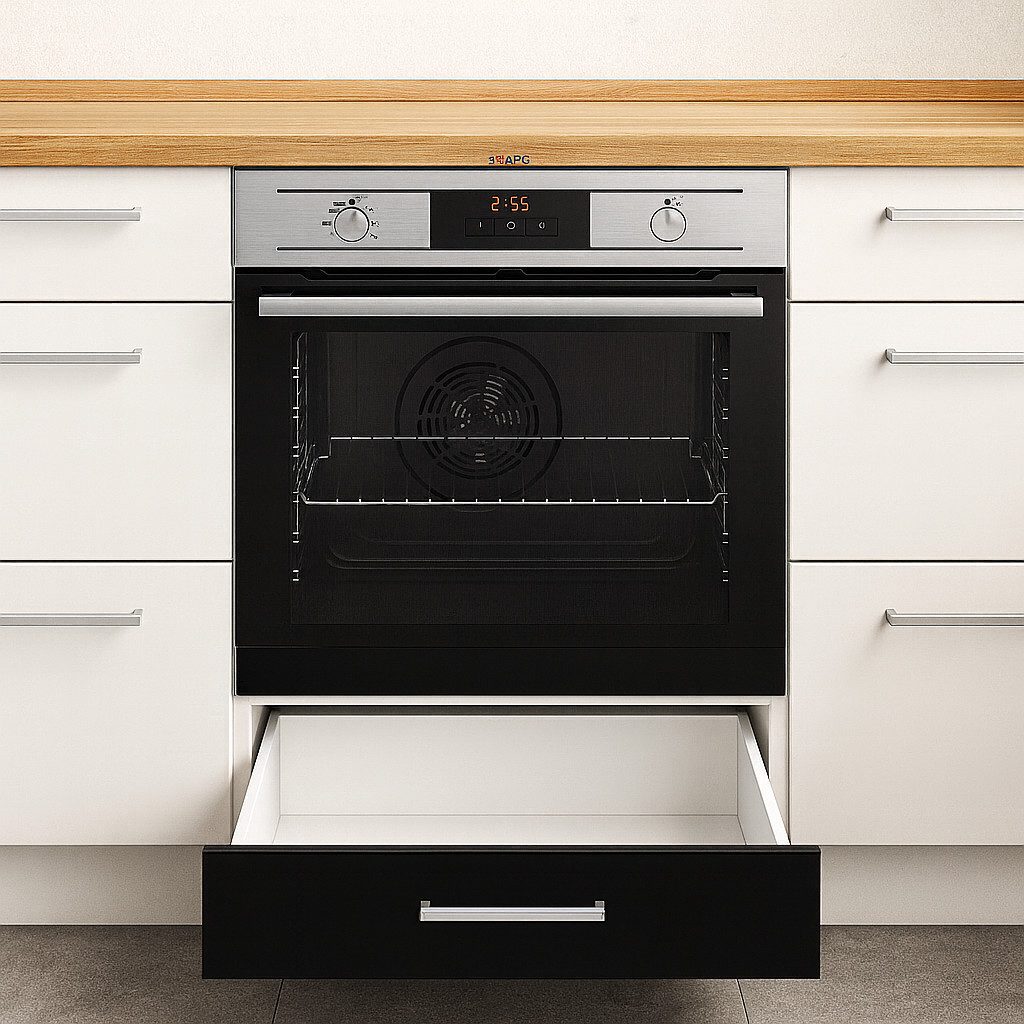 Kontor Hermsen Unterschrank 60 cm –Backofenschrank für Einbauherd Passend für jedes Küchendesign, egal ob klassisch oder modern.