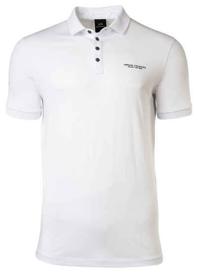 ARMANI EXCHANGE Poloshirt Herren Poloshirt - Schriftzug, Slim fit, Cotton