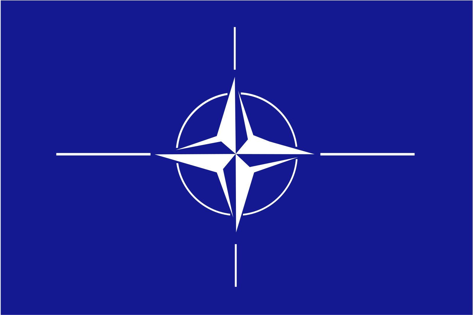 NATO Flagge 110 g/m² Flagge flaggenmeer Querformat