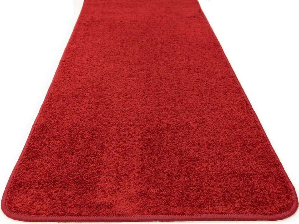 Läufer Teppich MUMBAI, Primaflor-Ideen in Textil, rechteckig, Höhe: 13 mm,  Teppich-Läufer, weicher Kurzflor, Uni-Farben
