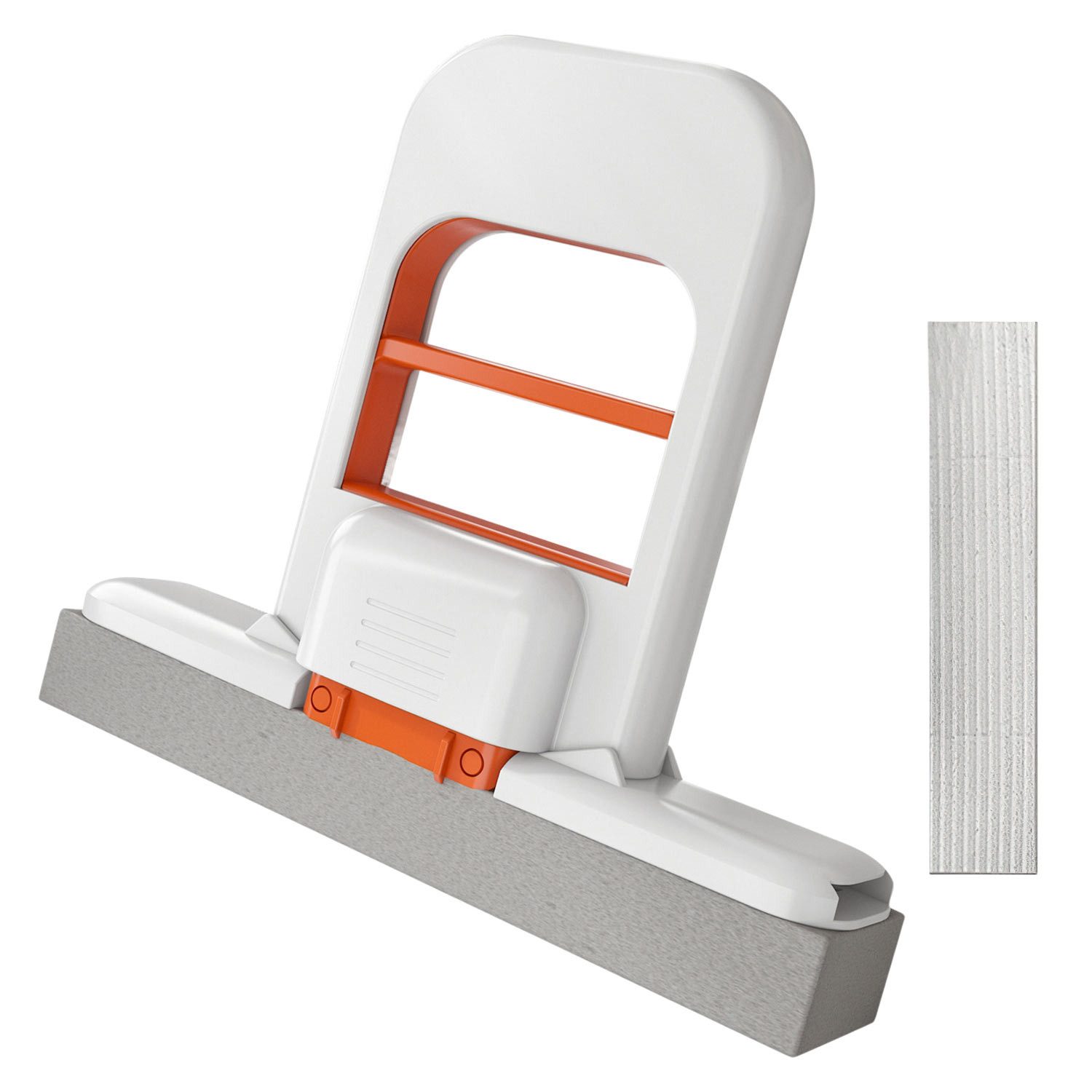 Refttenw Reinigungsschwamm Faltbarer Tischschwammmopp,Reinigungsbürste,mit Ersatz-Baumwollköpfen