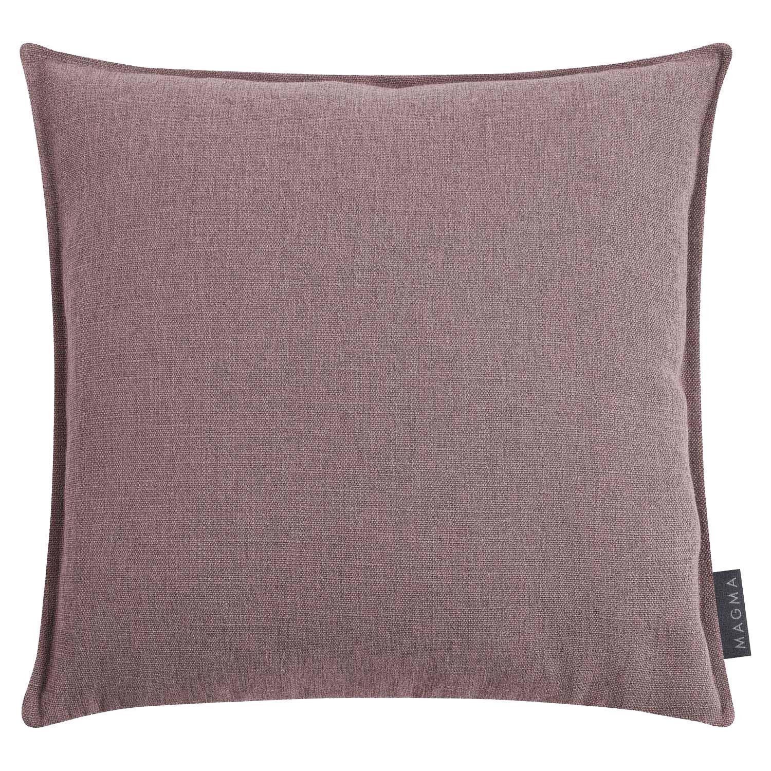 Magma Heimtex Kissenhülle Kissenhülle NIKA, B 40 cm, L 40 cm, Mauve, (1 Stück), Polyester, Leinen, mit Reißverschluss