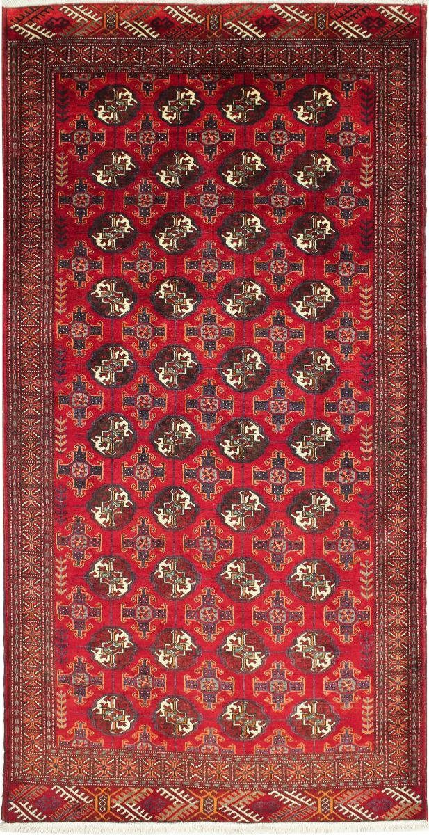 Orientteppich Belutsch 113x225 Handgeknüpfter Orientteppich / Perserteppich Läufer, Nain Trading, rechteckig, Höhe: 6 mm