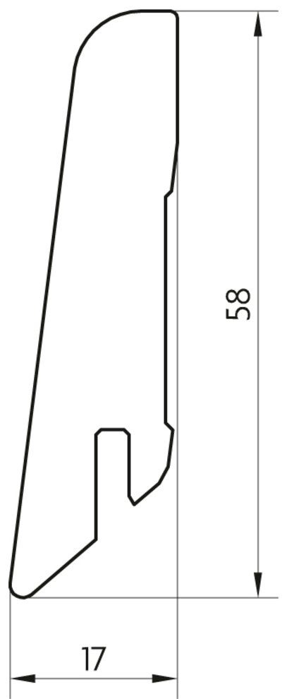 EGGER Sockelleiste »L556 - Carpio Pinie dunkel«, L: 240 cm, H: 6 cm-HomeTrends