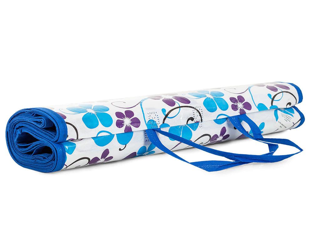 Picknickdecke Strandmatte aus Stroh 150 x 170cm – isolierend & pflegeleicht, Sport-Knight®