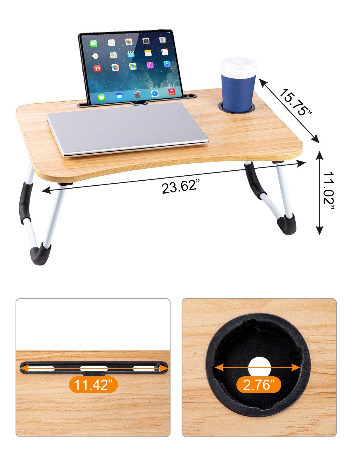 Youyijia Wickeltisch Laptoptisch Betttisch Laptopständer Bett-Schreibtisch günstig online kaufen