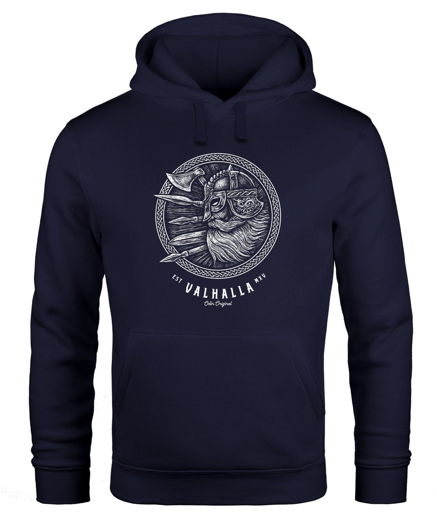 Neverless Hoodie Hoodie Herren Valhalla Odin günstig online kaufen