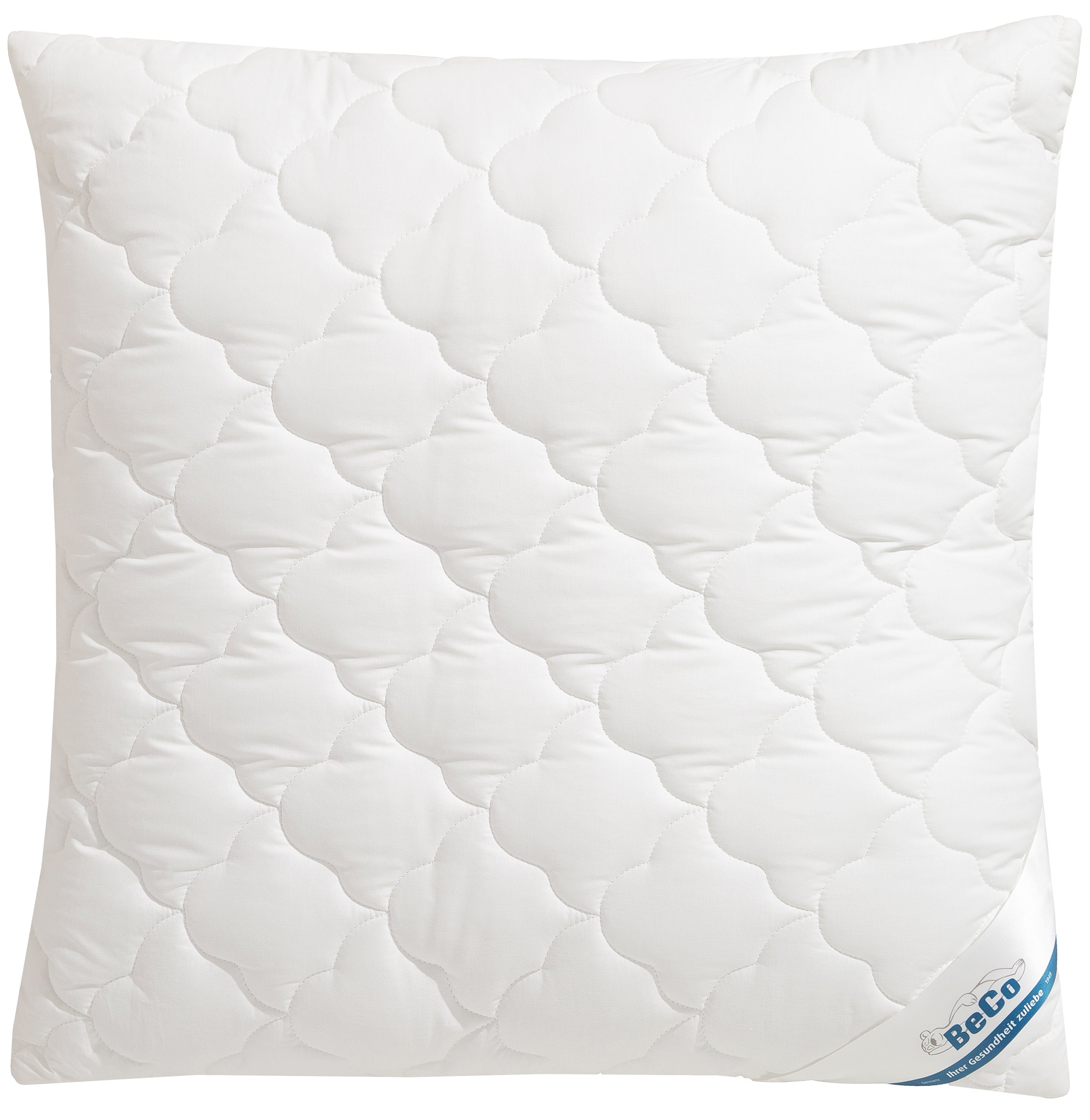 Beco Kopfkissen EcoWell, Füllung: Polyester, Bezug: Bio-Baumwolle oder Microfaser-Feinbatist samtweich, Seitenschläfer, Rückenschläfer, Kissen in den Größen 40x80 cm und 80x80 cm erhältlich!