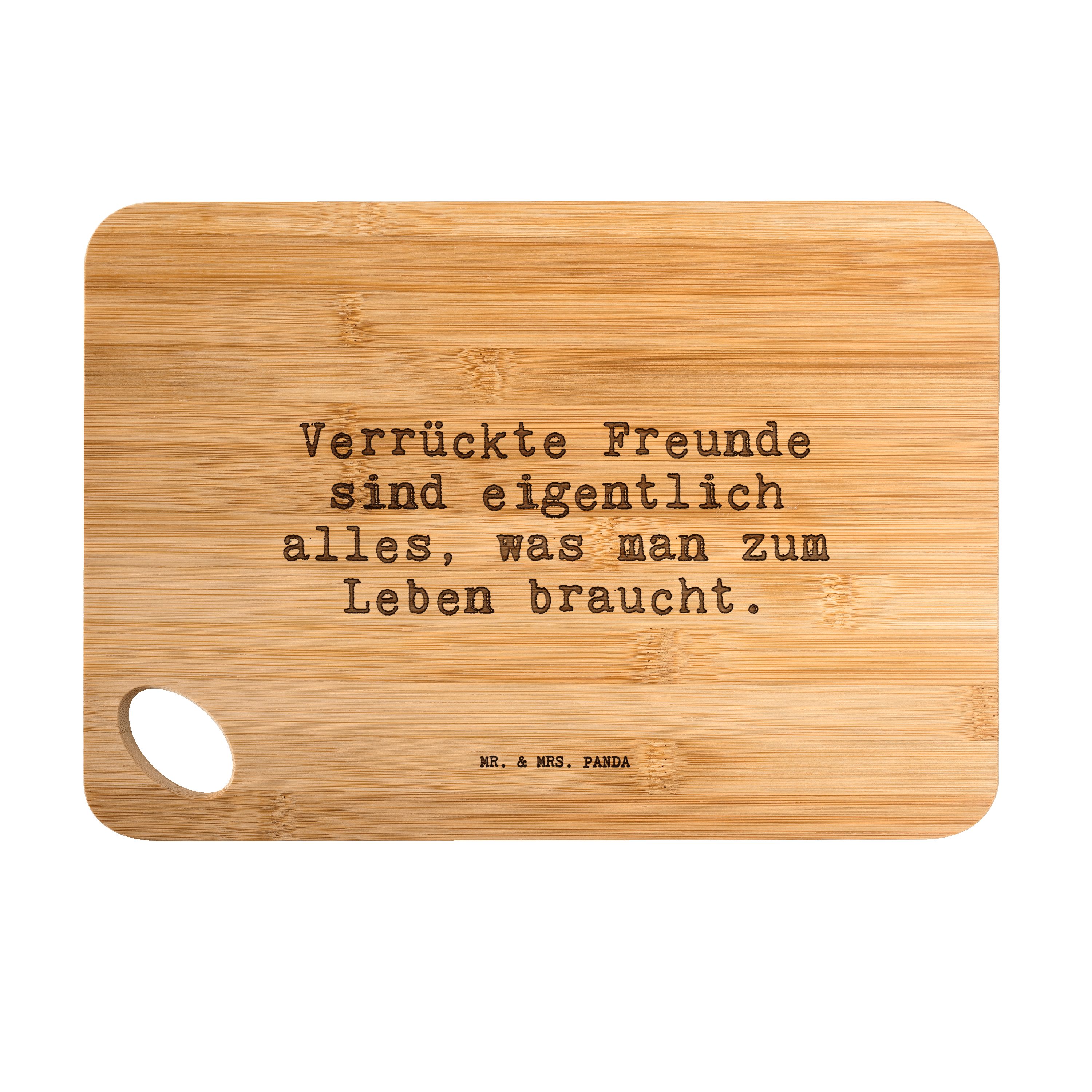 Mr. & Mrs. Panda Servierbrett »Verrückte Freunde sind eigentlich