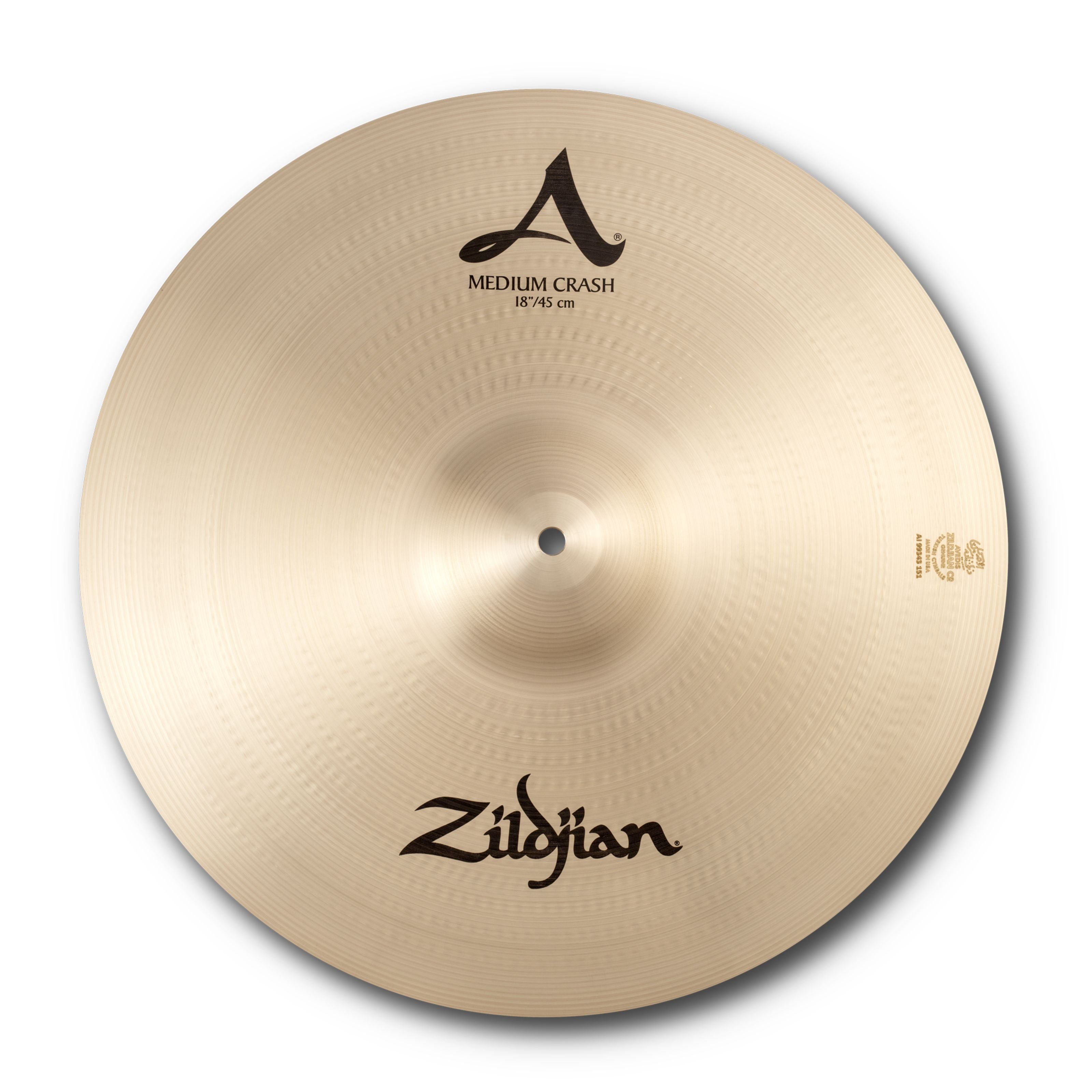 Zildjian Becken,A' Medium Crash 18" Traditional Finish, Cymbals, Crash Becken, A-Series Medium Crash 18" - Crash Becken