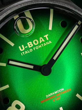 U-Boat Schweizer Uhr U-Boat 9502 Darkmoon Green SS Soleil Herrenuhr 40m