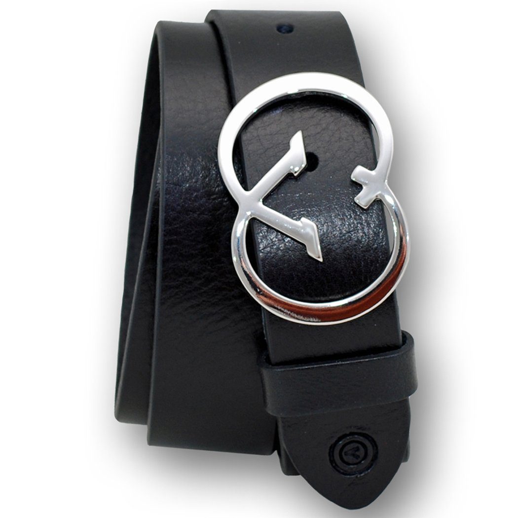 VITTOZZI Ledergürtel Gürtel, Buffalo 4cm