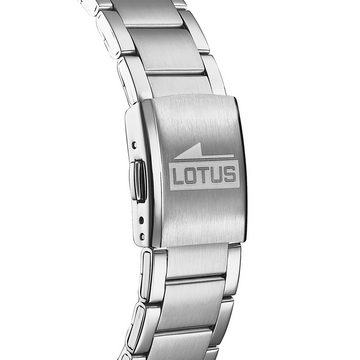 Lotus Quarzuhr Lotus Herren Uhr Casual L15959/3 Stahl, (Analoguhr), Herren Armbanduhr rund, Edelstahlarmband silber