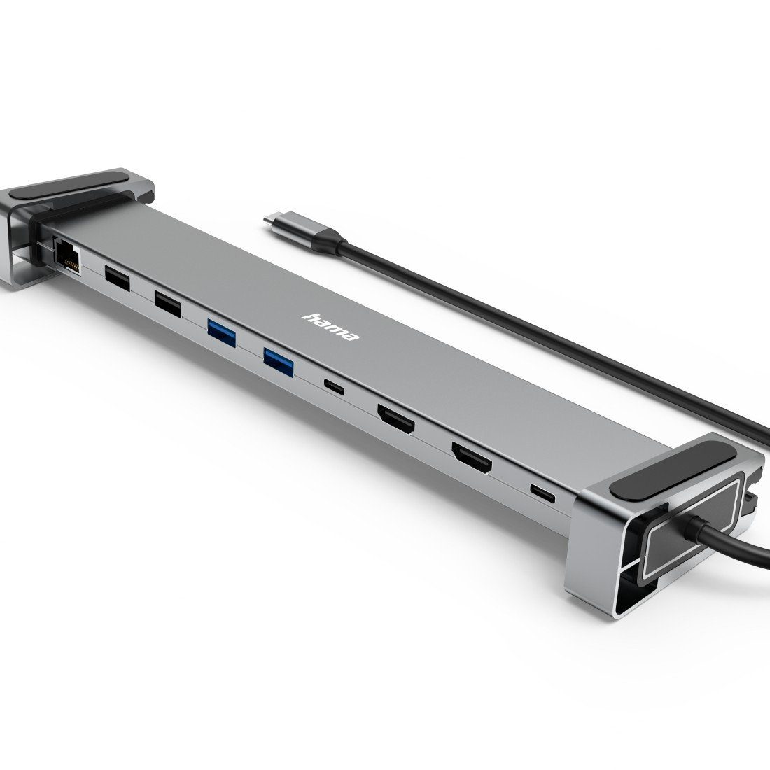 Hama Laptop-Dockingstation USB Hub 9in1 (USB-Dockingstation 4K mit: USB-A, USB-C, HDMI™, LAN)