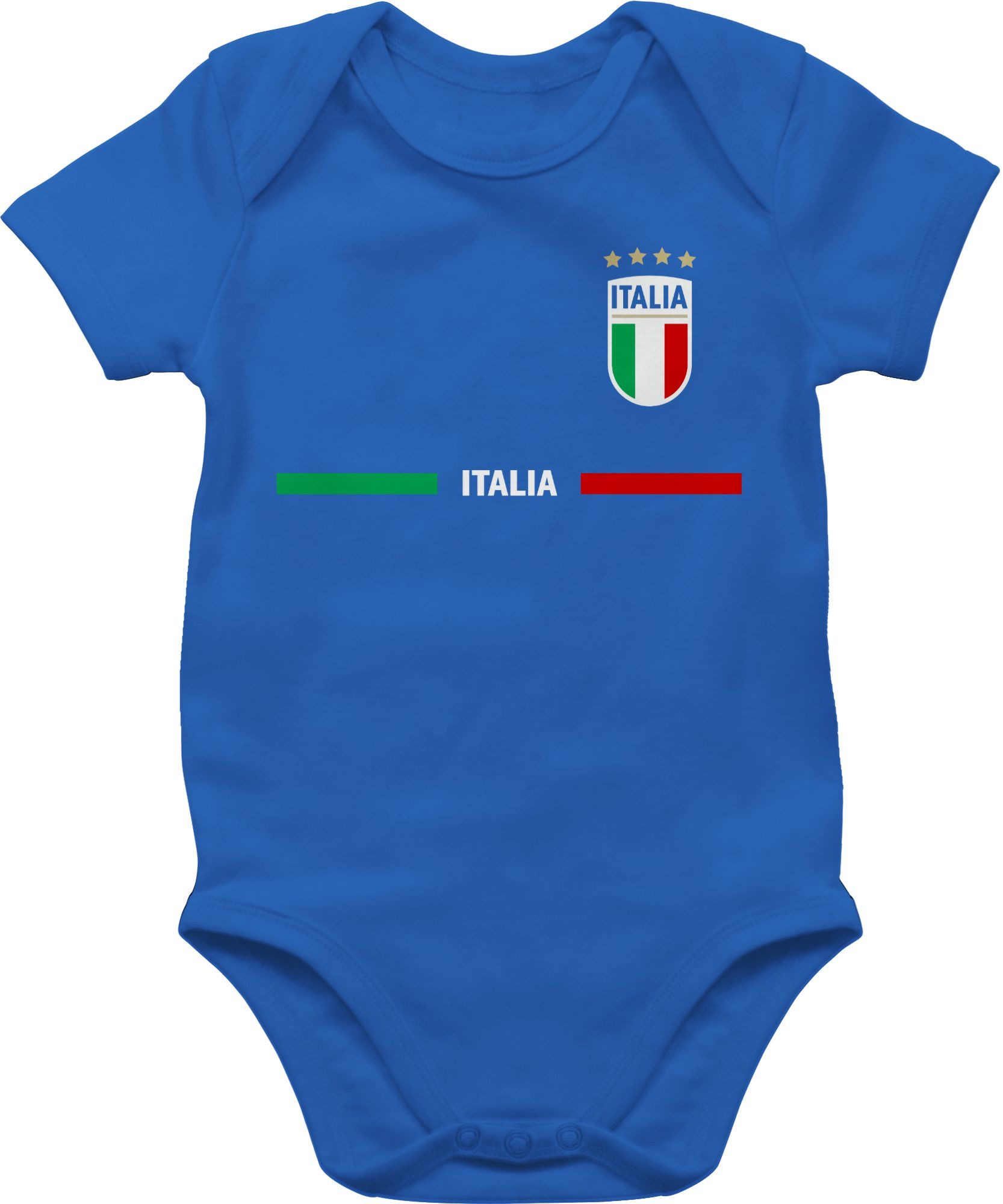Shirtracer Shirtbody Italien Trikot Wappen, Italia mit Stolz, Italienisches Fan-Motiv 2026 Fussball WM Fanartikel Baby