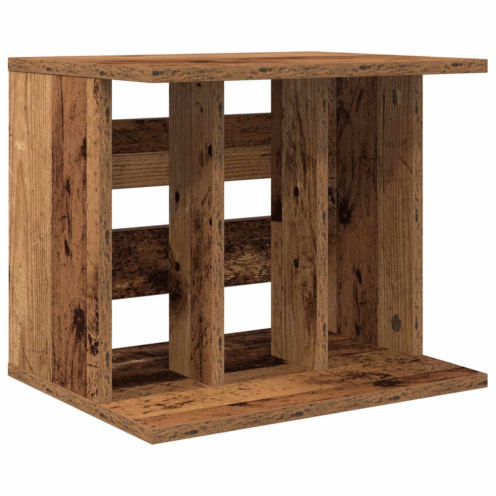 vidaXL Schranksystem Vinyl Plattenaufbewahrung Altholz 42 x 33 x 36 cm Holzwerkstoff (1-St)