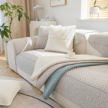Sofaschoner Sofabezug aus fester, verdickter, strukturierter Baumwolle Candyse, Saisonal waschbar Verschiedene Optionen verfügbar