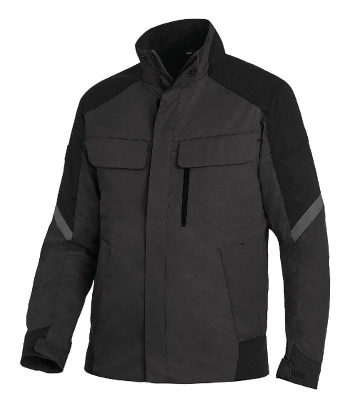 FHB Arbeitsjacke Jacke Frank, Softshell, Größe 2XL, anthrazit/schwarz