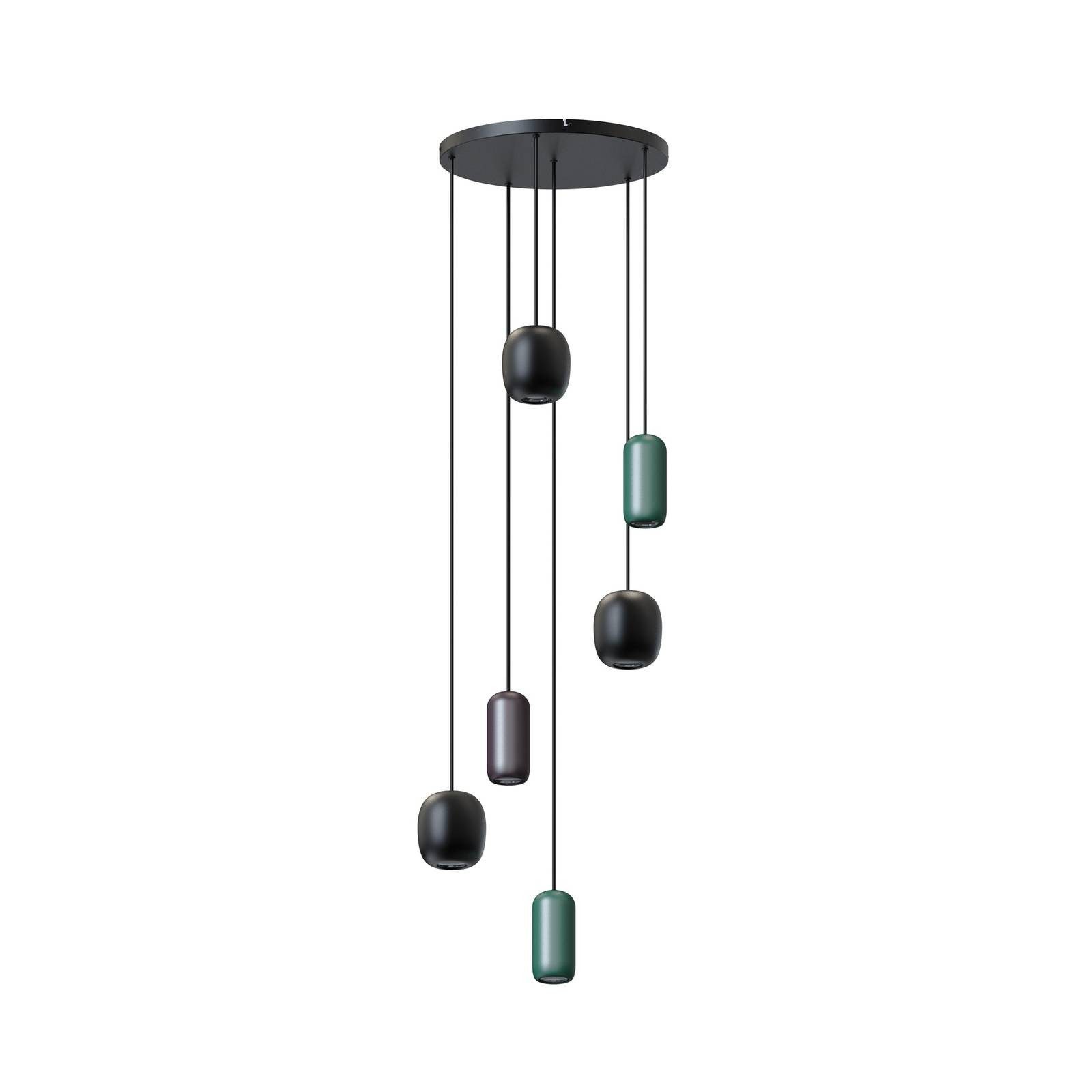 Lucande Hängeleuchte Narion, Metall IP20, 6 x 10 W LED