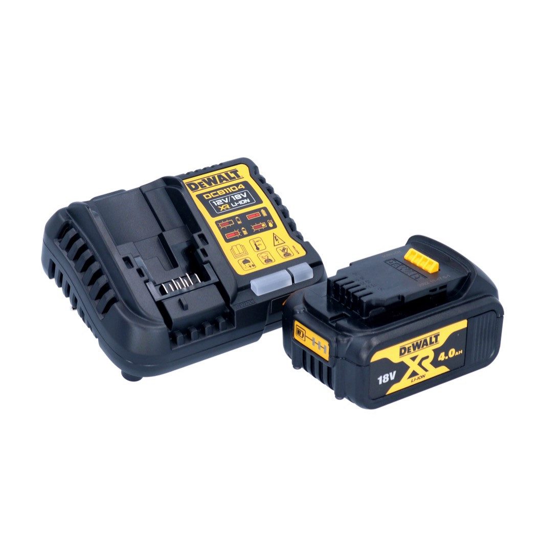 DeWalt DCB 1104 M1 Akku Starter Set 12 V / 18 V 1x Akku 4,0 Ah + DCB 1104 Schnelllade-Gerät