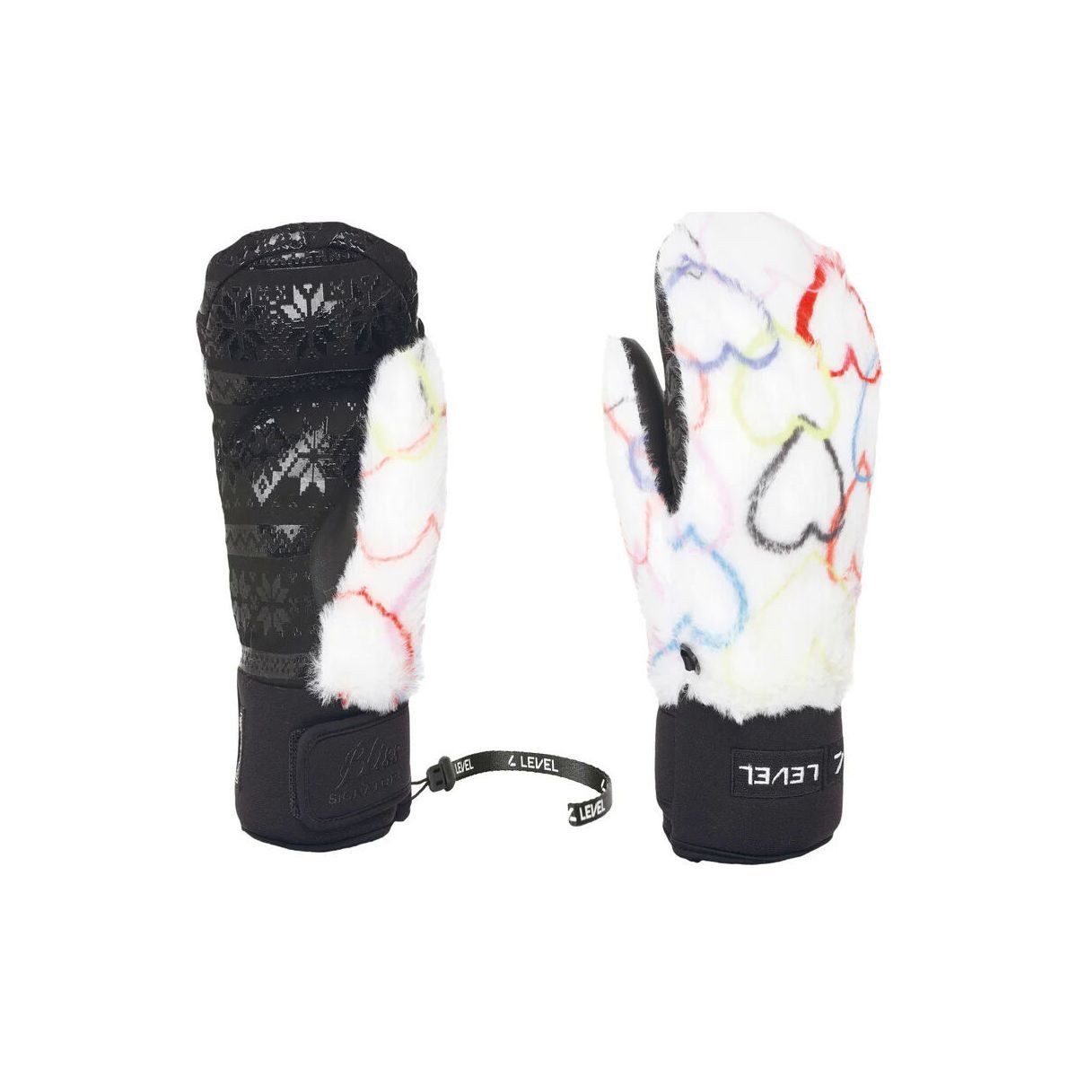 Level Skihandschuhe Siberian Mitten Warme, wasserdichte Fäustlinge mit auffälligem Design und optimalem