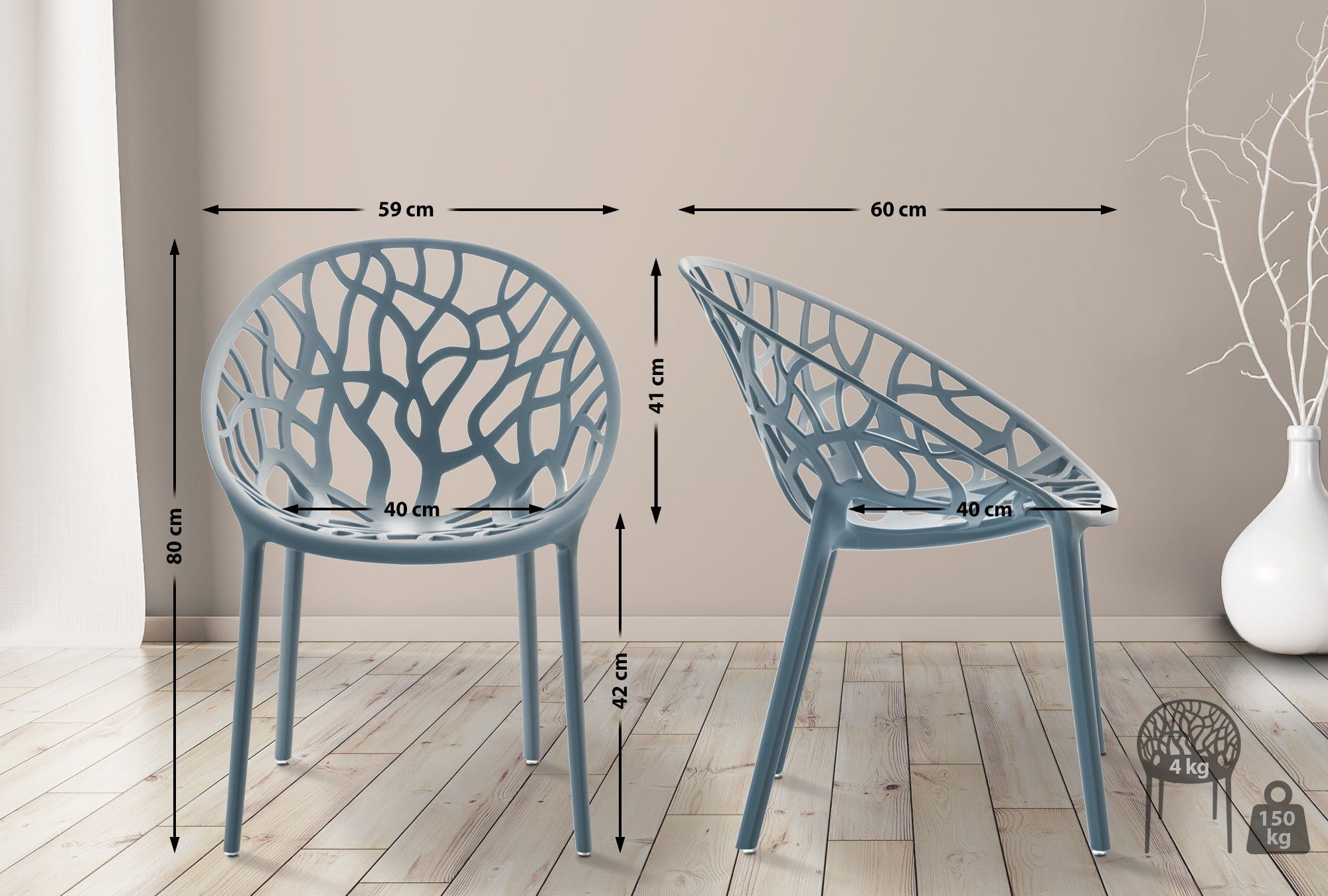 CLP Gartenstuhl Hope, Outdoor, Kunststoff, stapelbar günstig online kaufen
