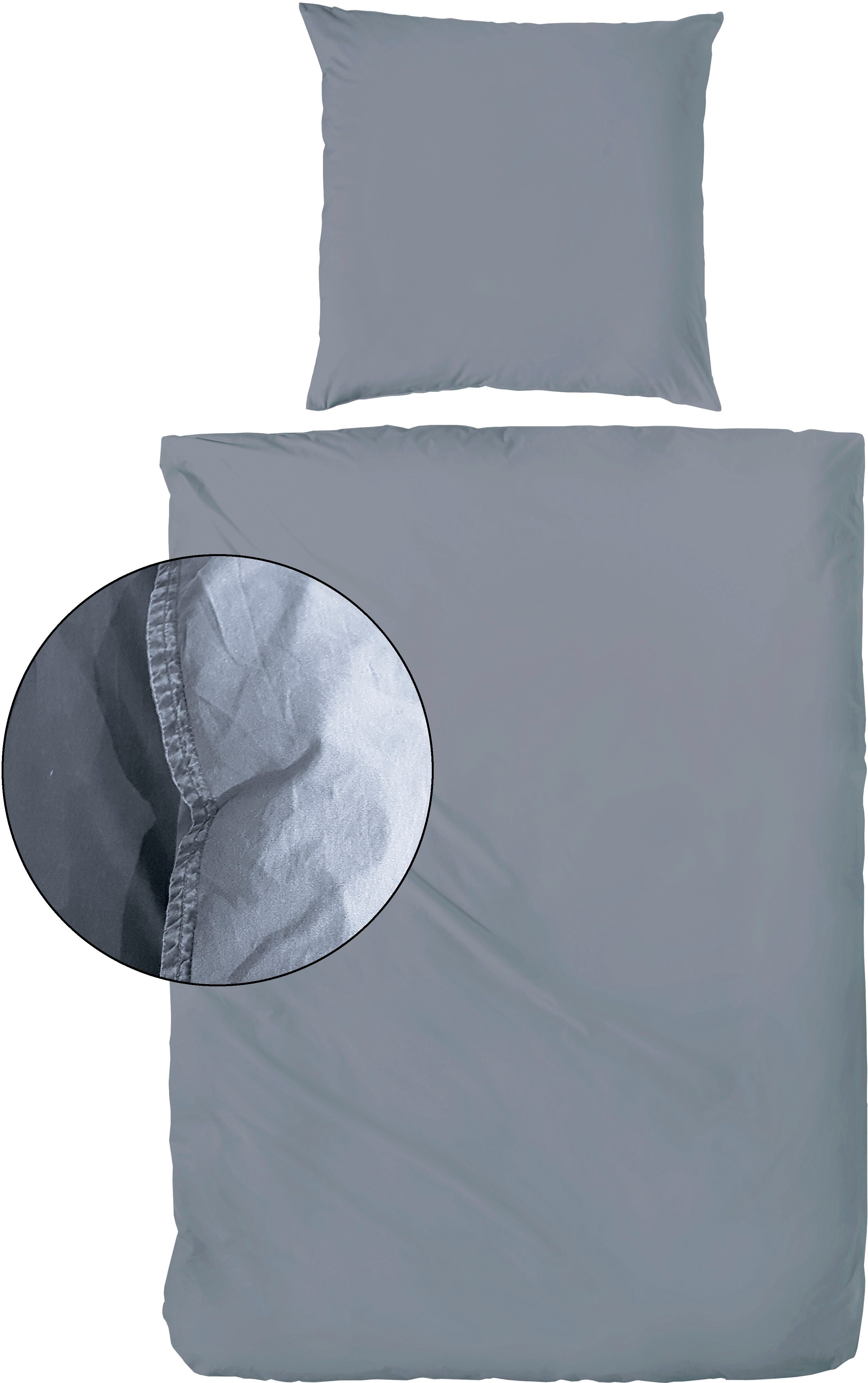Primera Bettwäsche Stone-Washed in Gr. 135x200, 155x220 oder 200x200 cm, Renforcé, 3 teilig, 100% Baumwolle, Bettwäsche in feinem Knitterlook, weicher Griff. Reduzierter Preis € 51,59. Unverbindliche Preisempfehlung € 84,95
