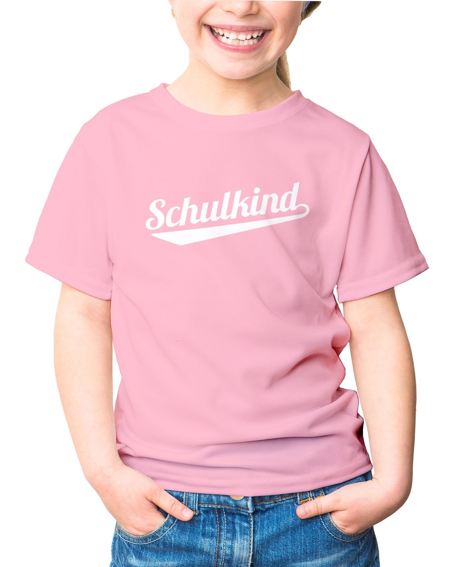 Print-Shirt Kinder T-Shirt Mädchen Aufdruck Schulkind Geschenk zur Einschulung