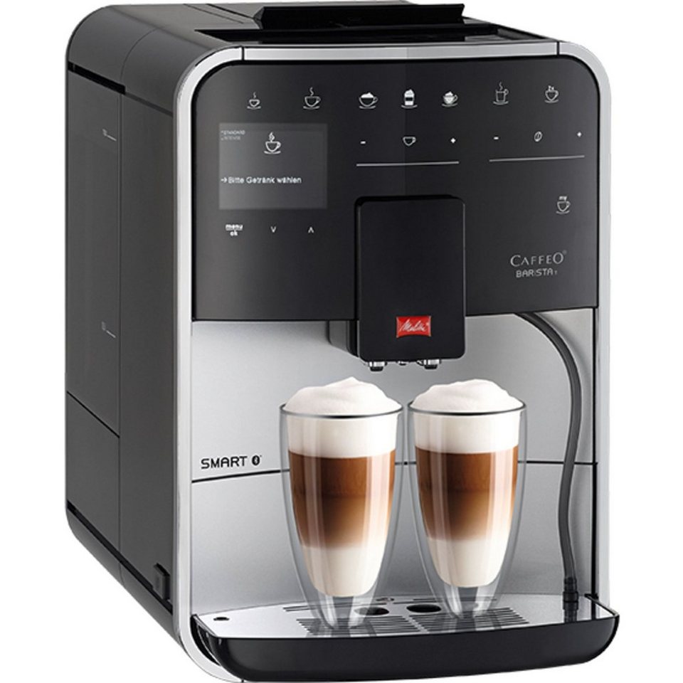 Melitta Kaffeevollautomat Elektrische Kaffeemaschine Melitta Barista Smart  T Silberfarben 1450 W