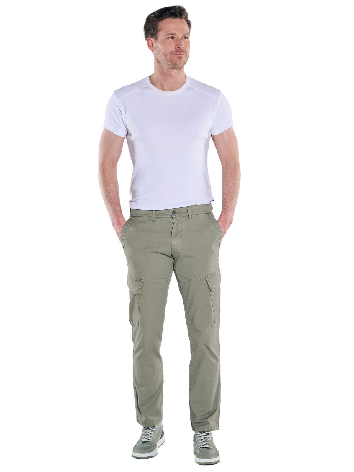 Engbers Cargohose Herren Cargohose straight, Khaki