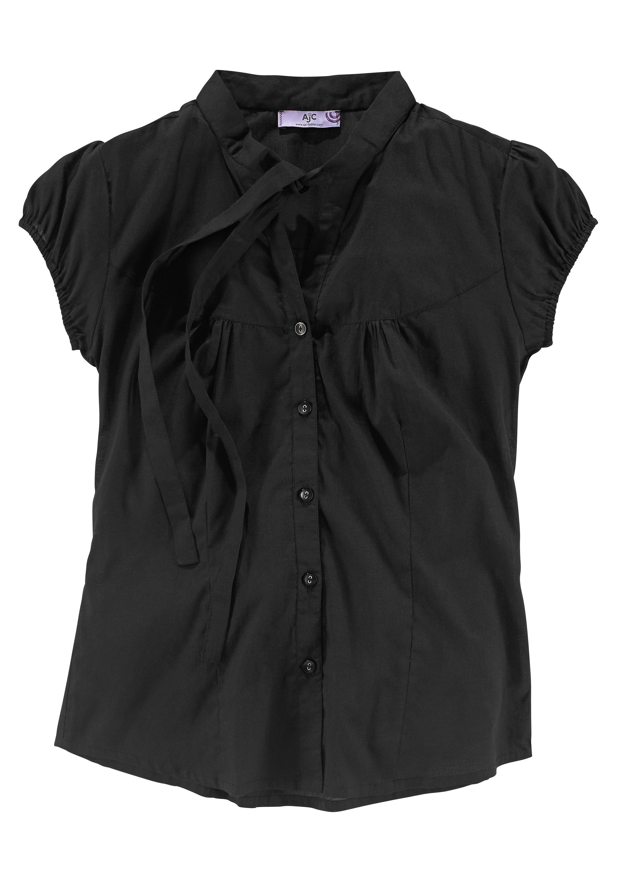 AJC Schluppenbluse mit Schleife zum Binden. Reduzierter Preis € 20,99. Unverbindliche Preisempfehlung € 24,99