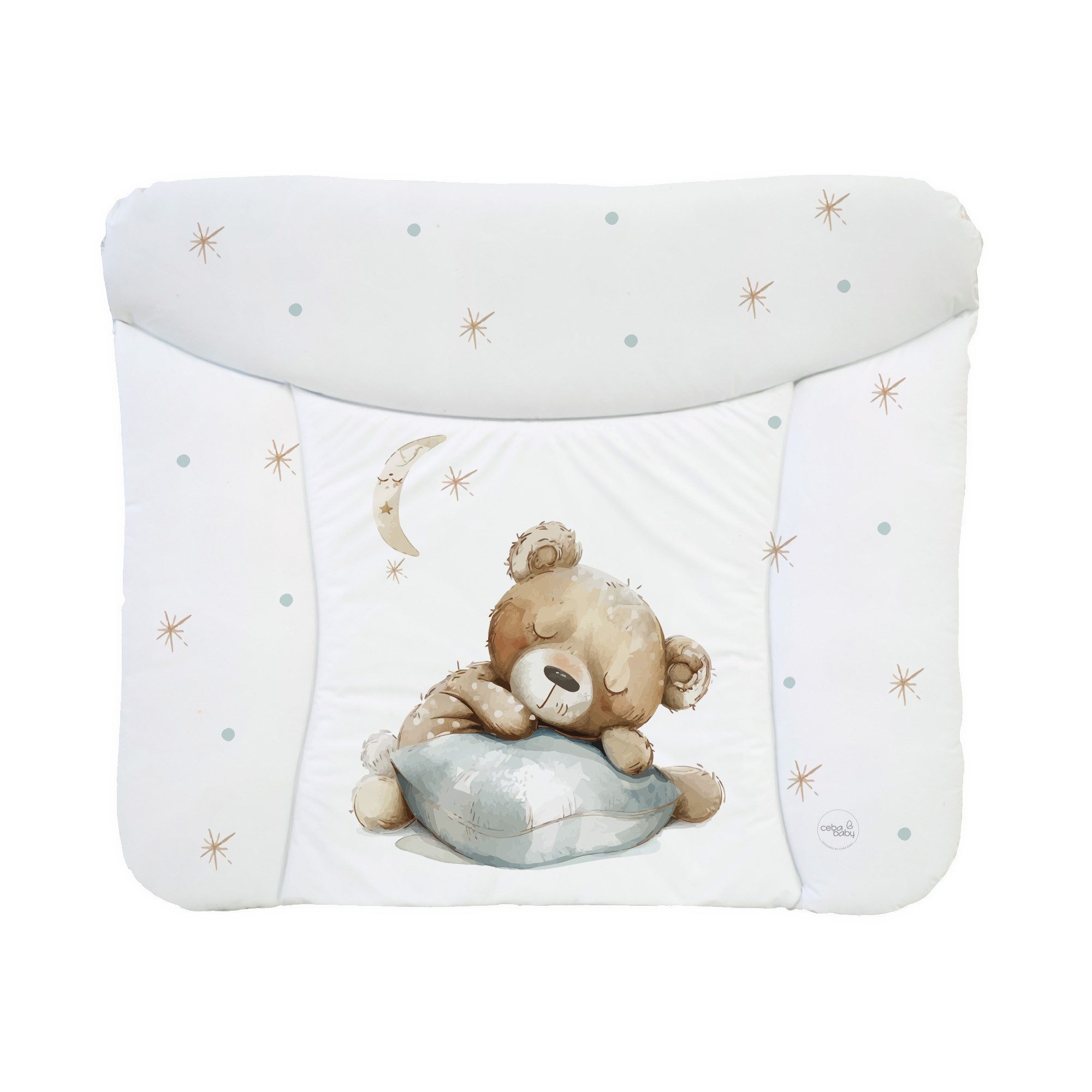 CEBA BABY Wickelauflage Weiche Wickeltischauflage 50 x 70 cm, 72 x 75 cm, 85 x 72 cm, Wickelauflage für Junge und Mädchen - Wasserdicht, abwaschbar