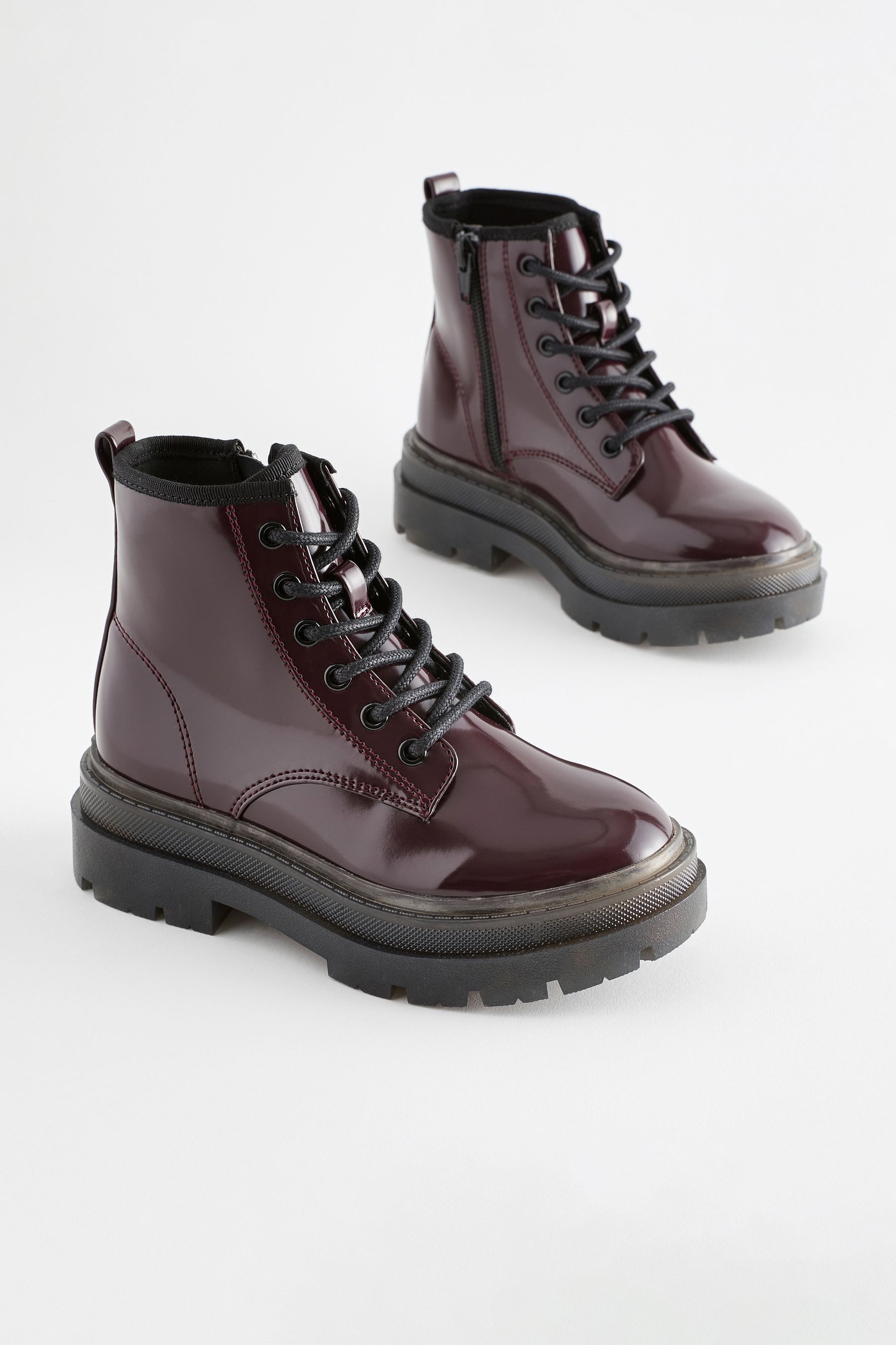Next Schnürstiefel mit dicker Sohle Schnürstiefelette günstig online kaufen