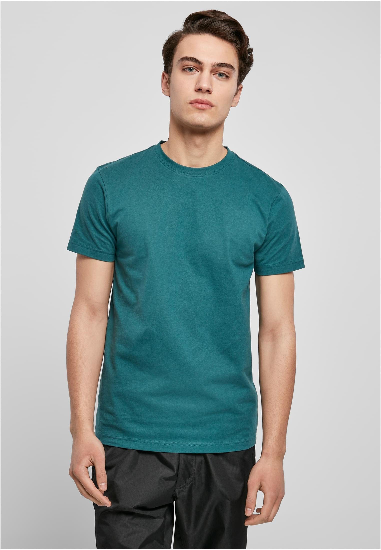 URBAN CLASSICS T-Shirt Herren Basic Tee (1-tlg) teal