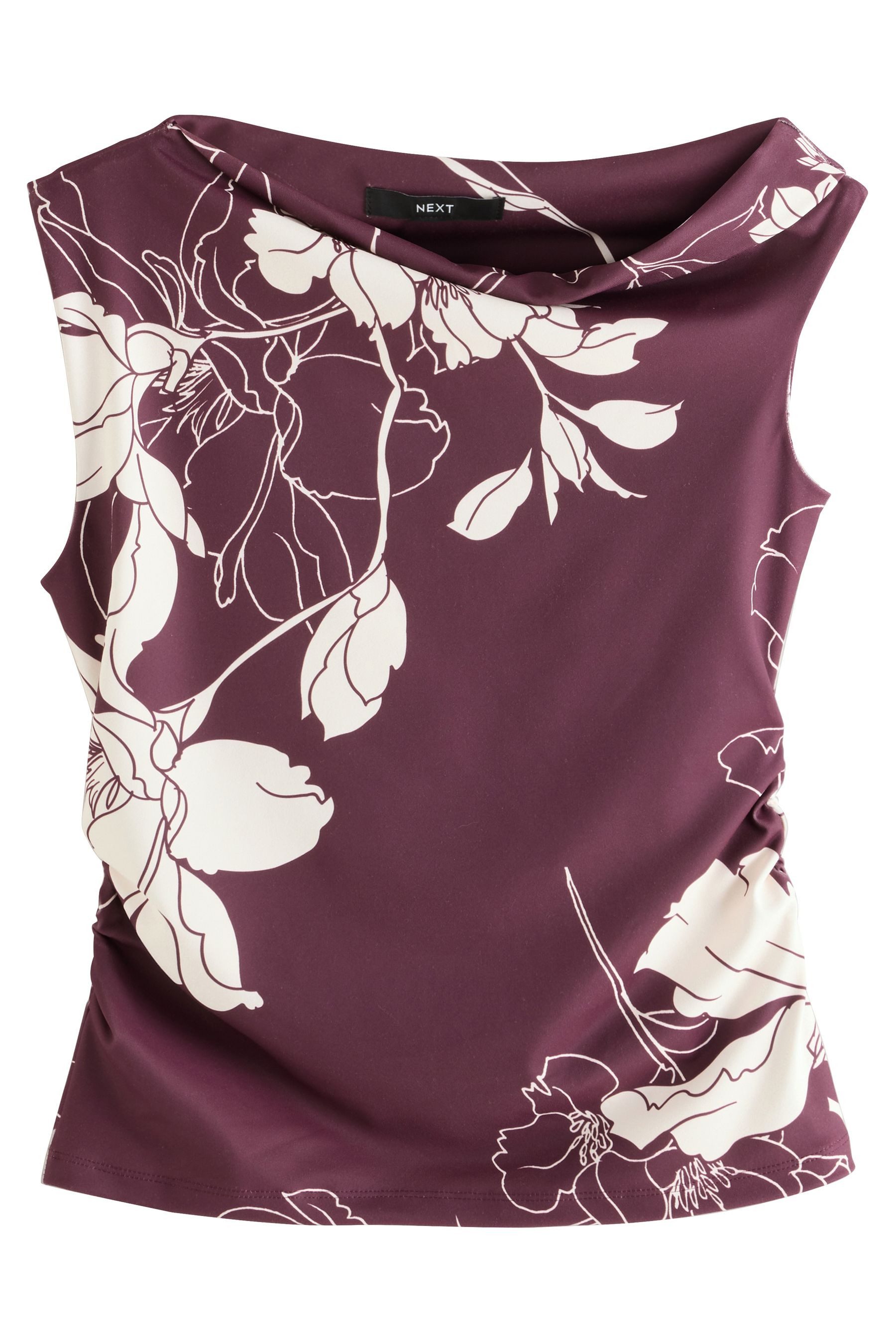Next One-Shoulder-Top Ärmelloses Oberteil mit asymmetrischer Schulter (1-tlg)