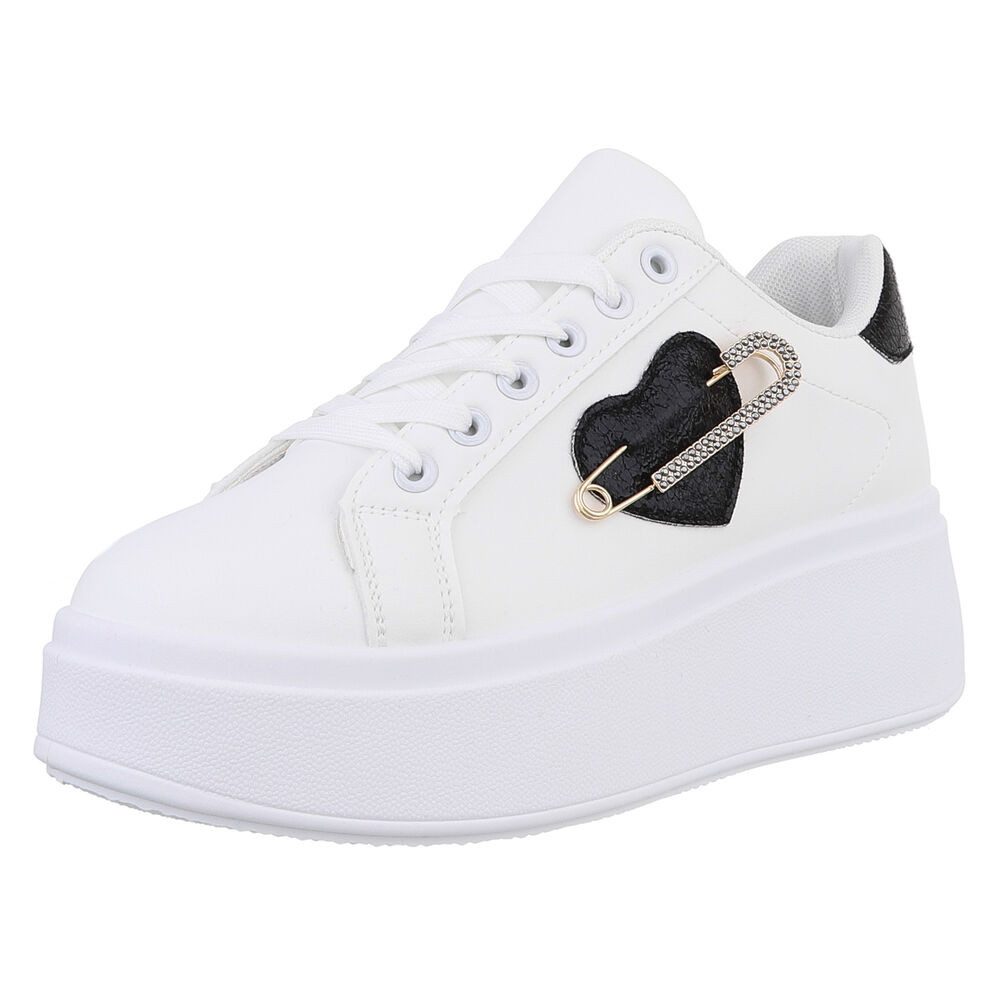 Ital-Design Damen Low-Top Freizeit Sneaker (88930461) Keilabsatz/Wedge Snea günstig online kaufen