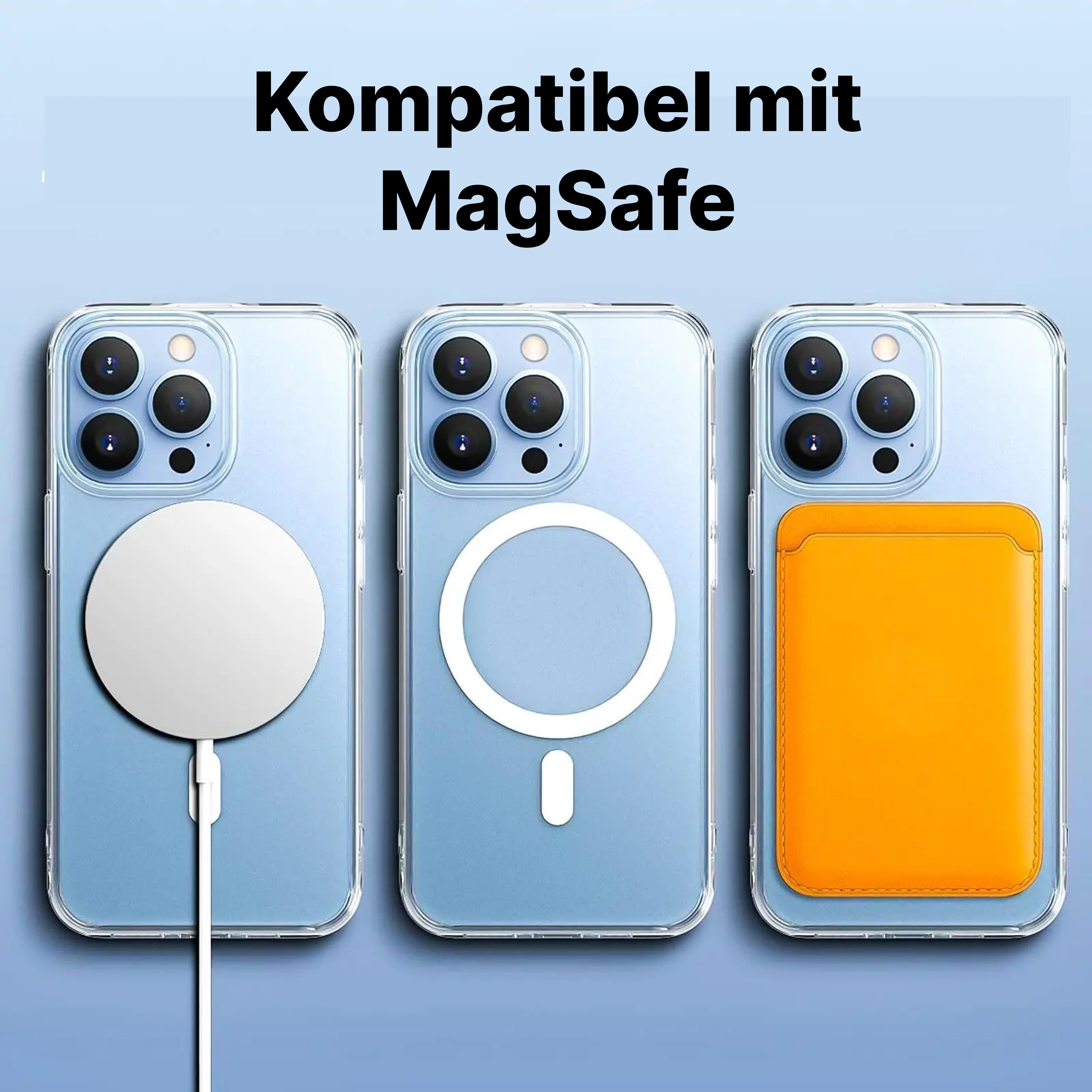 Futurea Smartphone-Hülle iPhone Hülle Transparent MagSafe Case, für iPhone 17 Air, iPhone 17 Pro, iPhone 17 Pro Max & iPhone 16 + 15